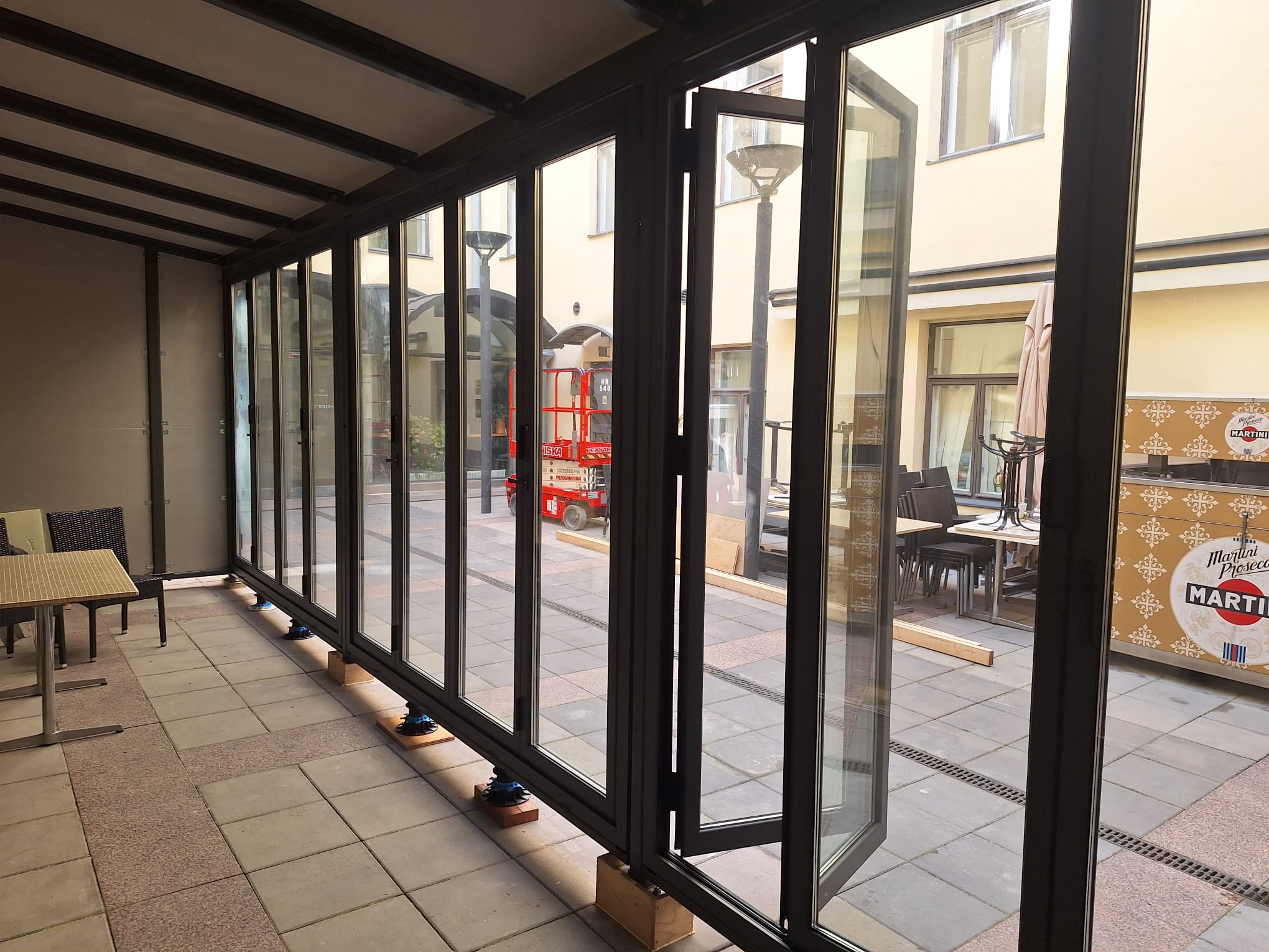 Folding Door Open
